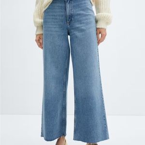 MANGO wide leg jeans